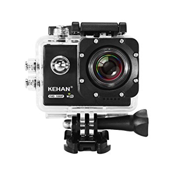 KEHAN C70 Full HD 1080P 60fps 2.0" Mini WiFi Sports Action Camera with Time-Lapse/Loop Recording