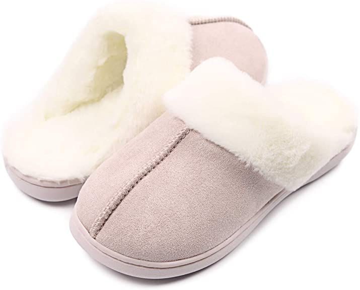 Caramella Bubble Womens Slippers Memory Foam Fluffy Fur Warm Soft Indoor Outdoor House Shoes