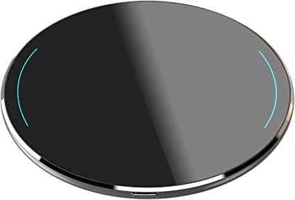 TOZO W1 Wireless Charger Thin Aviation Aluminum Computer Numerical Control Technology Fast Charging Pad Space Gray(NO AC Adapter)