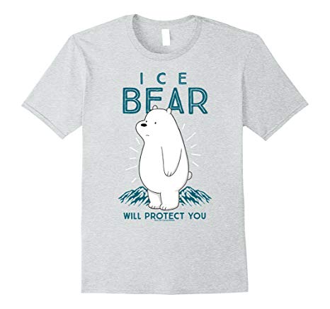 CN We Bare Bears Ice Bear Will Protect You Graphic T-Shirt