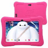 Dragon Touch 7 Quad Core Android Kids Tablet with Wifi and Camera and Games HD Kids Edition w Zoodles Pre-Installed 2015 New Model Y88X with Pink Silicone Case