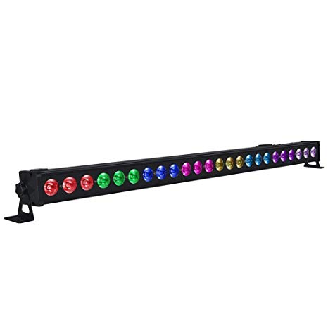 Stage Lights, OPPSK 72W 24LED Wash Lights Bar DMX Control Auto Play Sound Activated with RGB Tricolors for Wedding Birthday Christmas New Year Party DJ Stage Lighting