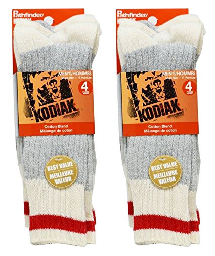 Kodiak Men's Soft Thermal Assorted Crew Comfort Top Socks, US Shoe Size 7-12