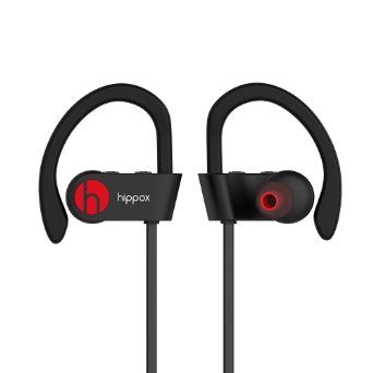 Bluetooth Headphones, HIPPOX Moov Sweatproof V4.1 IPX4 Wireless Sports Earbuds Headset with Mic and Noise Cancelling for iPhone Samsung and Android Phones
