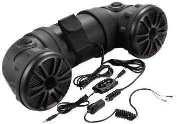 BOSS AUDIO ATV25B Powersports Plug and Play Audio System with Weather Proof 6.5 Inch Component Speakers ,Bluetooth Audio Streaming, Built in 450 Watt Amplifier.