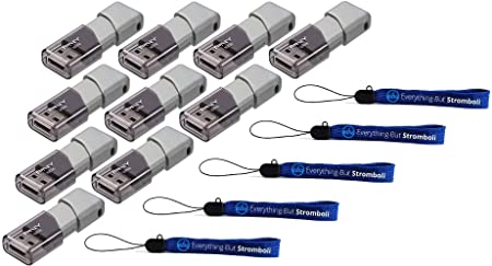 PNY 32GB USB 3.0 Flash Drive Elite Turbo Attache 3 (Ten Pack) Bundle with (5) Everything But Stromboli Lanyard (P-FD32GTBOP-GE)