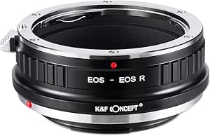 K&F Concept EOS to EOS R Mount Adapter, Compatible with Canon EF/EF-S Mount Lens and Compatible with Canon EOS R Mount Cameras