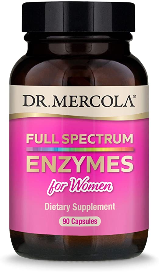 Dr. Mercola Full Spectrum Enzymes for Women, 90 Capsules