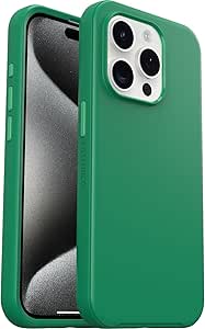 OtterBox iPhone 15 Pro Max (ONLY) Symmetry Series  Case - Green, Snaps to MagSafe, Ultra-Sleek, Raised Edges Protect Camera & Screen - Non-Retail Packaging