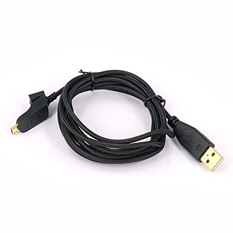 JahyShow® in US USB Replacement Cable For Razer Naga Epic Gaming Mouse (Black)