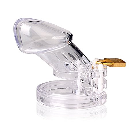 Male Chastity Cage Device Cock Cage,Transparent( BC6000-Longer)