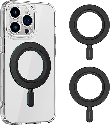 OUTXE Magnetic Ring Sticker, 2pack Universal Magnet Adapter Compatible with Magsafe Accessories, iPhone 15/14/13/12 Mini Plus Pro Max, Android Galaxy S23/S22/S21 Ultra, Pixel 7/6/5 and Cell Phone Case