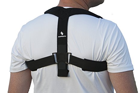 StabilityAce Upper Back Posture Corrector Brace and Clavicle Support for Fractures, Sprains, and Shoulders (XXL)