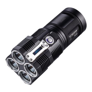 Nitecore Tiny Monster TM26 Quad Ray XM-L2 U3 LED Flashlight - 4000 Lumens w/ A&A Keychain light