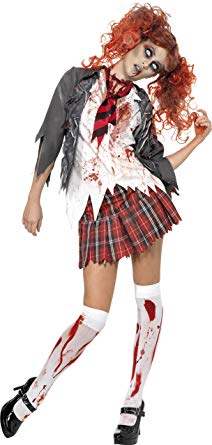 Smiffy's S Women's Highschool Horror School Girl Adult Costume
