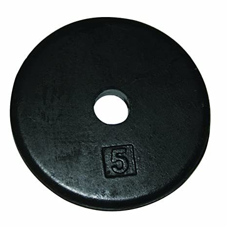 CanDo 10-0602 Iron Disc Weight Plate, 5 lb