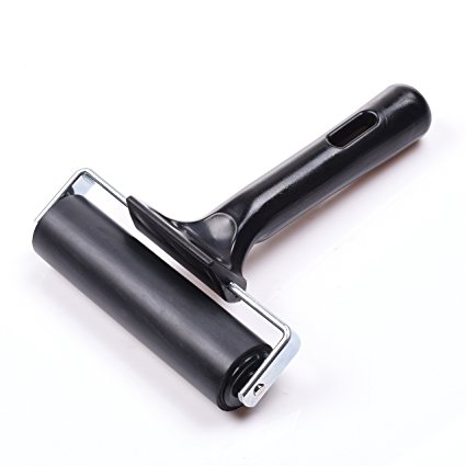 Cosmos ® 4-Inch Rubber Brayer Roller for Printmaking, Great for gluing application also.