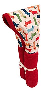 Dachshunds Dog Red Hooded Towels ✱ Age 0-10 Years ✱ Infant, Toddler, and Big Kids ✱ Bath, Pool, Beach Towel ✱ Extra Large Size 30x54” ✱ Soft Plush Absorbent ✱ Handmade in USA (red Dachshunds)