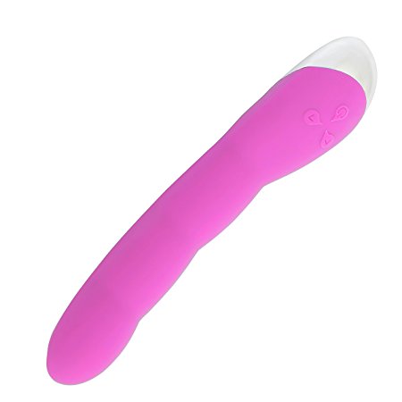 Adult Sex Toys Vibrators Water-resistant Wand Massager, Silicone USB Rechargeable Bendable Finger Shape Mini Wireless Massager 6 Powerful Speeds & 6 Pulsating Patterns For Women, Men - Pink