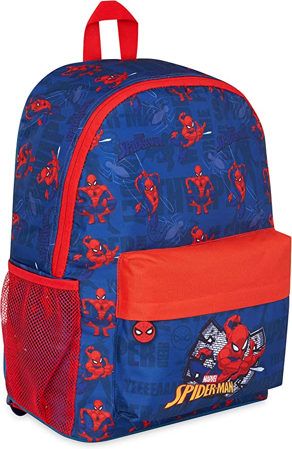 Marvel Spiderman School Bag, Large Capacity Kids Backpack for Travel Sports, Gifts for Boys and Teens