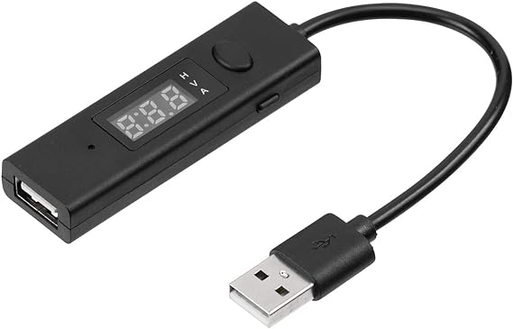 サンワダイレクト USB タイマー 電源オフタイマー 電流 電圧チェッカー 過充電防止 3A対応 Type-A USB2.0 ブラック 500-USB057