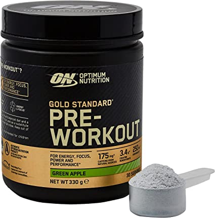 Optimum Nutrition 330 g Apple Gold Standard Pre-Workout Supplement