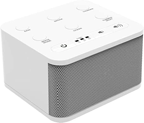 Big Red Rooster White Noise Machine - Sound Machine for Sleeping & relaxation - 6 Natural and soothing Sounds - Plug In or Battery Powered - Portable Sleep Sound Therapy for Home, Office or travel