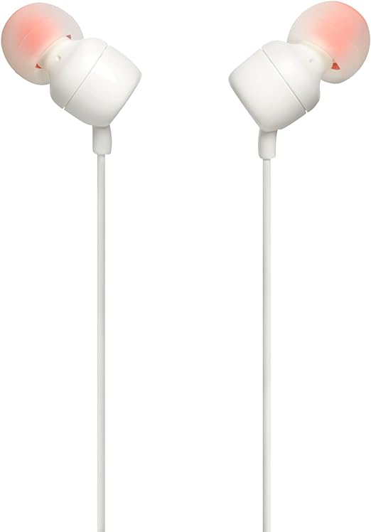 JBL Tune 110 Wired in Ear Headphones White