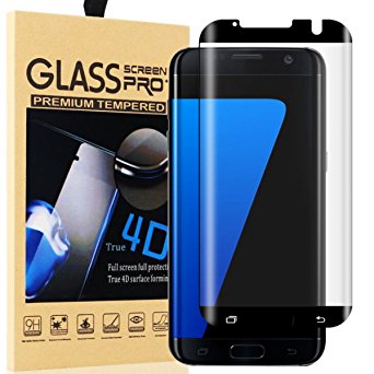 Galaxy S7 Edge Screen Protector,Galaxy S7 Edge Tempered Glass,CaRany Ultra HD Clear Anti-Bubble Glass Screen Protector for Samsung Galaxy S7 Edge
