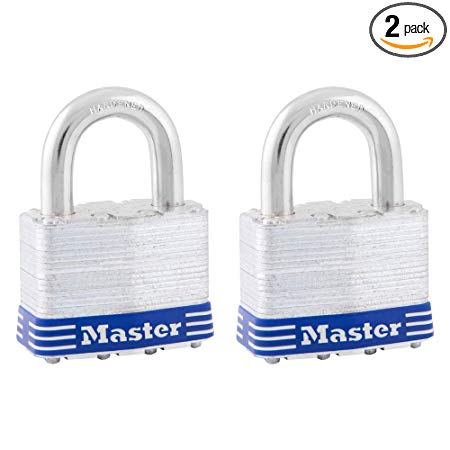 Master Lock 5T Laminated Steel Keyed Alike Padlocks, 2 Pack