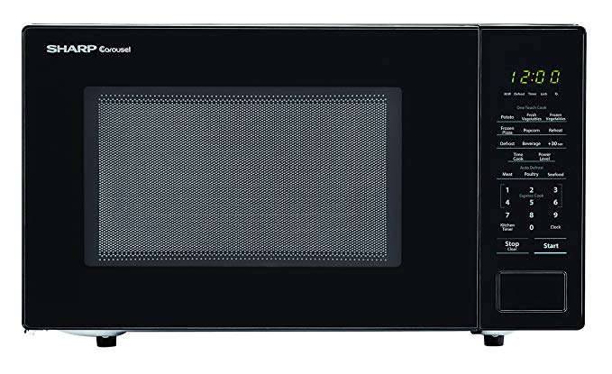Sharp Microwaves ZSMC1131CB Sharp 1,000W Countertop Microwave Oven, 1.1 Cubic Foot, Black