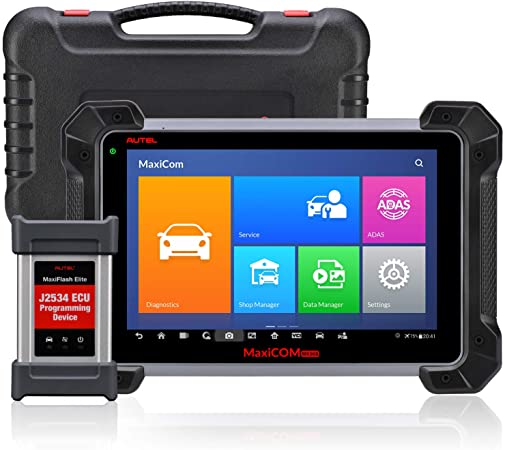 Autel MaxiSys Pro MK908P Automotive Diagnostic Tool (Same Functions as MaxiSys Elite) with WiFi Bluetooth Jbox J2534 VCI ECUs BCM PCM Reprogramming and Coding