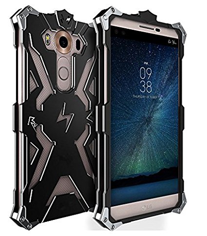 LG V10 Metal case ,bpowe Simon Luxury Design Aerospace Aluminum Alloy Metal Protective Case,Bumper Frame Cover Case for LG V10 /H961N 5.7" (Th Black)