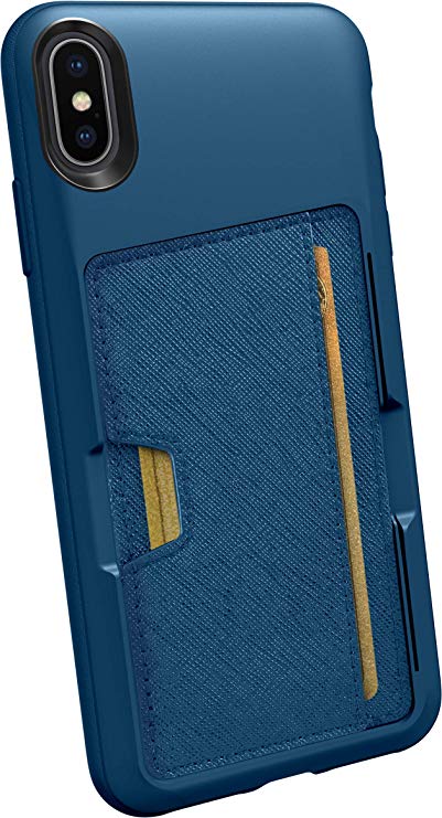 Silk iPhone XS Max Wallet Case - Wallet Slayer Vol. 2 [Slim Protective Kickstand CM4 Q Card Case Grip Cover] - Blues on The Green