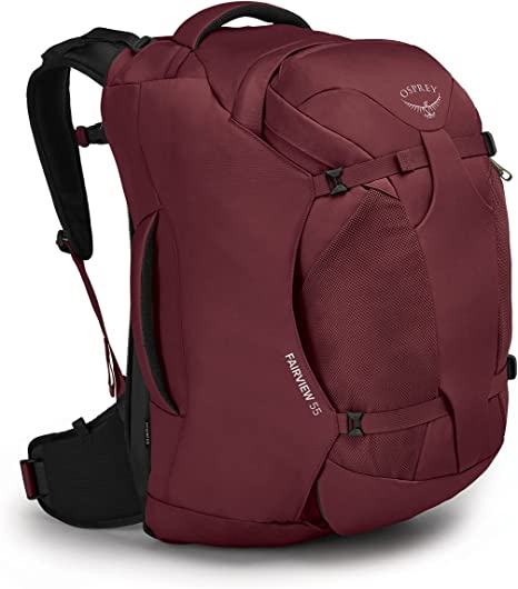 Osprey Fairview 55 Women's Travel Backpack, Zircon Red