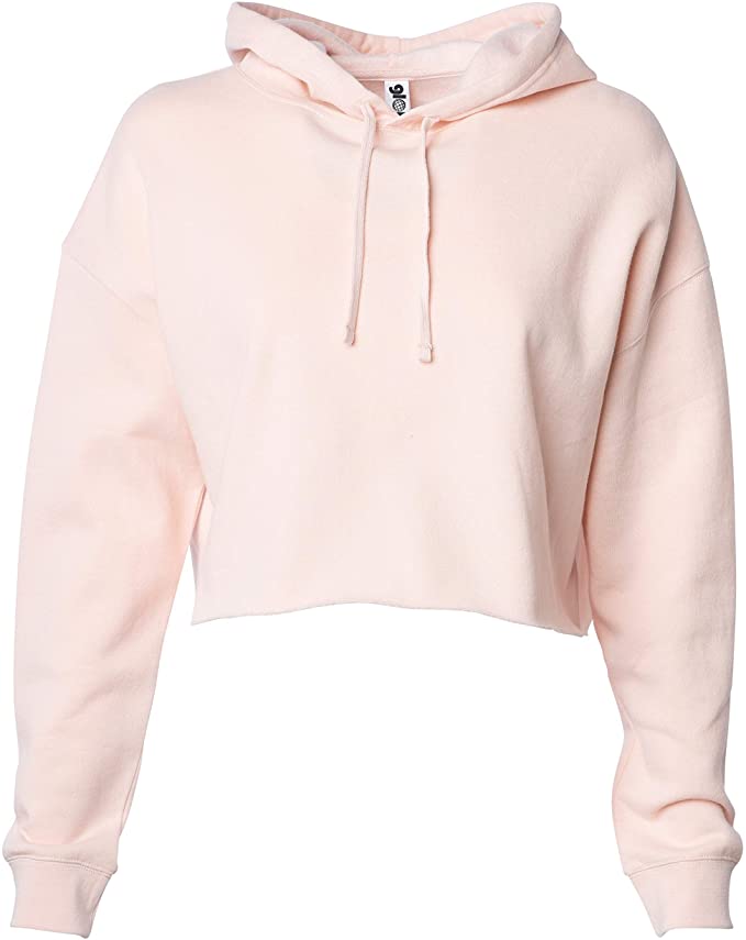 Global Blank Women’s Crop Top Sweatshirt Fleece Pullover Cropped Hoodie Sweater