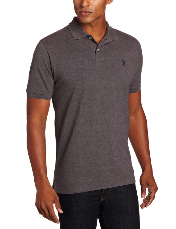 US Polo Assn Mens Solid Polo Shirt With Small Pony Logo