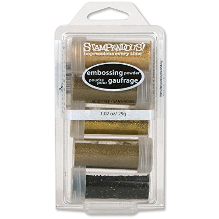 Stampendous Embossing Powder Kit, Glamour, 5-Pack