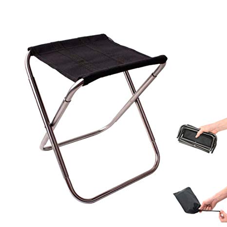 Fine Outdoor Folding Chairs, Ultralight Portable Folding Camping Stool,Outdoor Fishing Hiking Backpacking Travelling Outdoor Little Stools,with Carry Bag