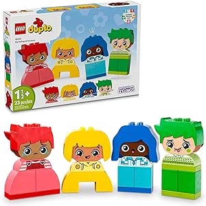 LEGO DUPLO My First Big Feelings & Emotions Interactive Toy, Colored Building Bricks and 4 Characters, Social and Emotional Play for Preschoolers, 1 Year Old and Up, 10415