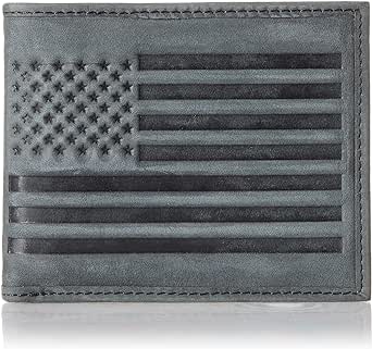 Lucky Brand Men's Embossed Bifold Wallet (Available in Cotton Canvas Or Leather)