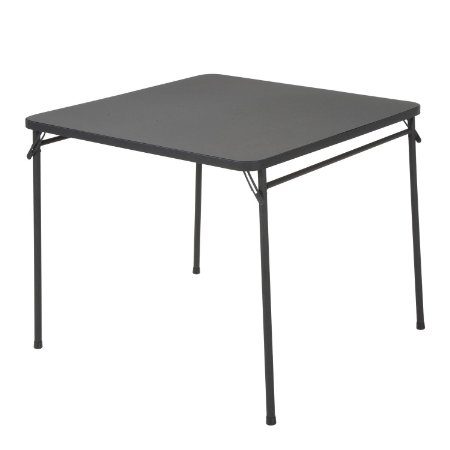 Cosco 34" Resin Top Folding Table Black