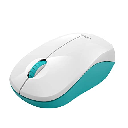 Portronics Toad 12 Wireless 2.4G Optical Mouse with Ergonomic Design, USB Receiver for Notebook, Laptop, Computer, MacBook, Windows, MacOS, (Blue)