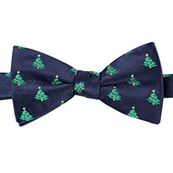 KissTies Pre-Tied Christmas Bow Tie Holiday Season Bowtie   Gift Box
