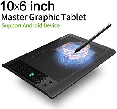 10moons G10 Master Graphic Tablet 8192 Levels Digital Drawing Tablet No Need Charge Pen Tablet Support Android Phone