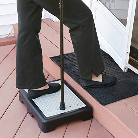 Support Plus Indoor/Outdoor Riser Step 3 1/2" High - Non-Slip All Weather Top & Feet - Supports 400 lbs.