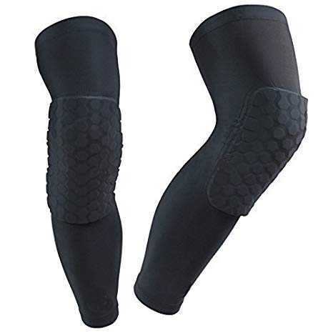 (1 Pair) Protective Compression Wear Basketball Brace Support Strap & Wrap Knee
