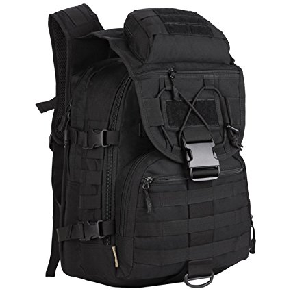 FlyHawFlyHawk Military 40L Backpack Tactical Assault pack M0LLE Rucksack for Hunting Shooting Camping Hiking Trekking Traveling