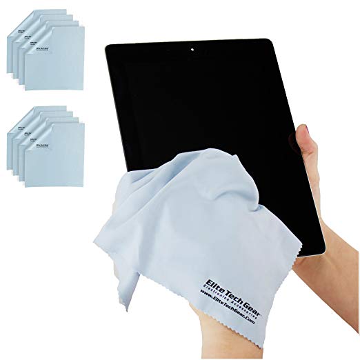 (8-Pack "OVERSIZED") The Most Amazing Microfiber Cleaning Cloths - Perfect For Cleaning All Electronic Device Screens, Eyeglasses, Tablets & Delicate Surfaces (8 Oversized 12"x12”)
