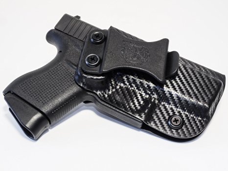 Glock 43 IWB Concealed Carry Adjustable Retention Kydex Holster By Gearcraft Holsters